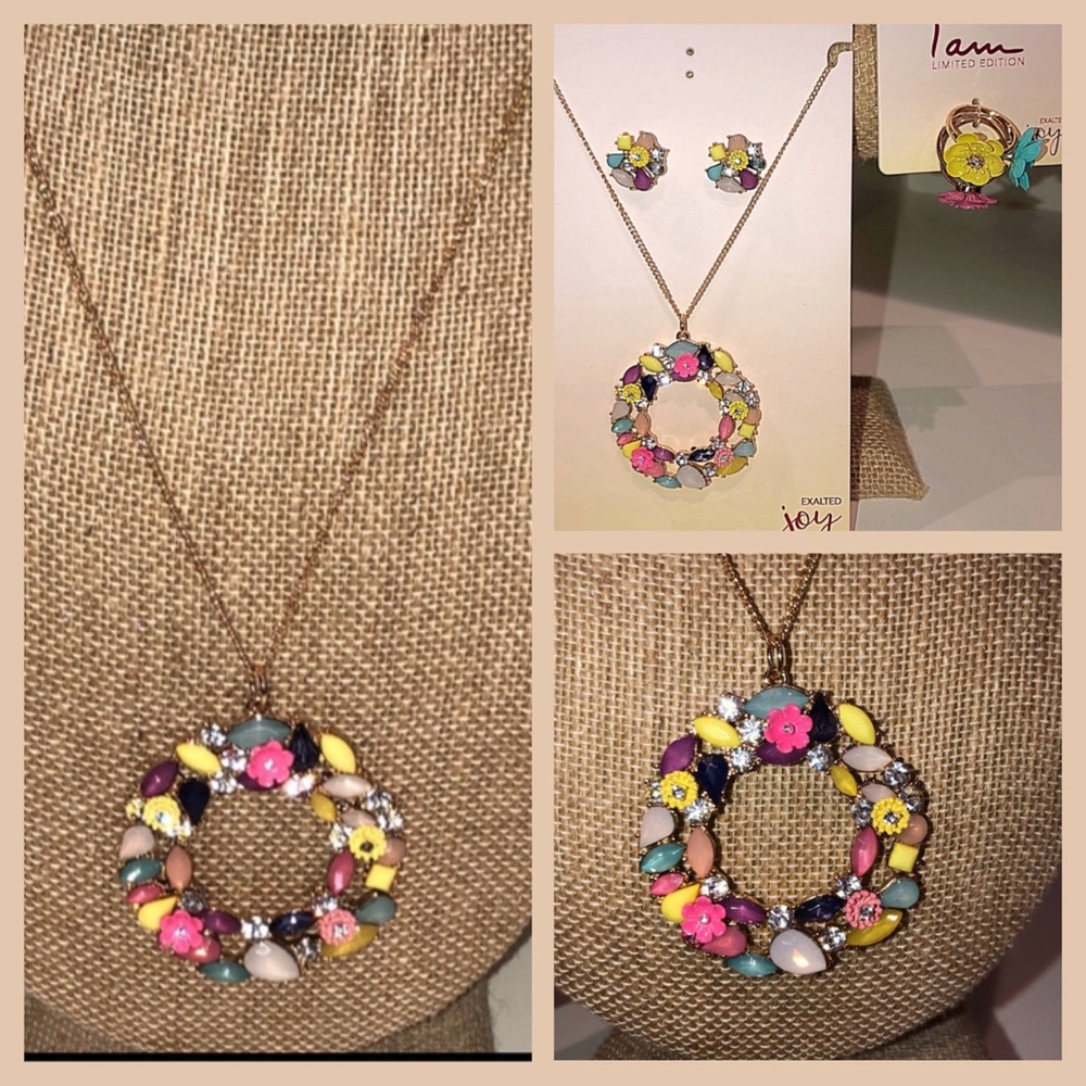 JEWELRY SET “I am” line-Necklace, earrings & ring